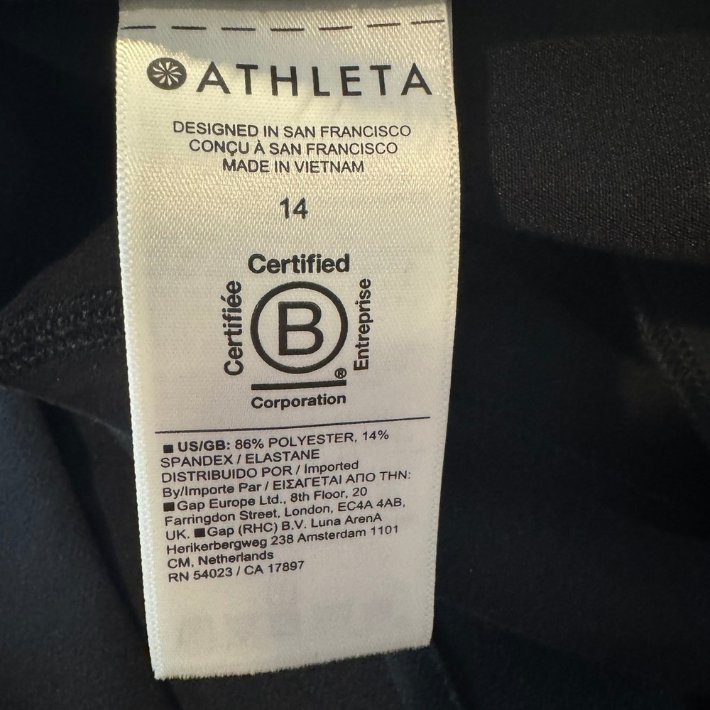 Athleta Pleated Skort Black Size 14 Athletic Golf Tennis Activewear Skirt - Picture 9 of 10